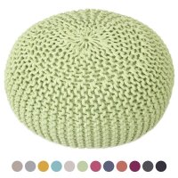 Soma Strickhocker Pouf Ø 45 cm Sitzpouf Sitzpuff...