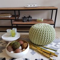 Soma Strickhocker Pouf Ø 45 cm Sitzpouf Sitzpuff...