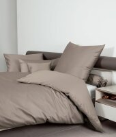 Janine Mako-Satin Bettwäsche 200x220 2x80x80 3 teilig  Colors 31001-47-622 cappuccino