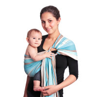 Hoppediz Ring-Sling Brest beige/aqua/petrol/nougat Brest