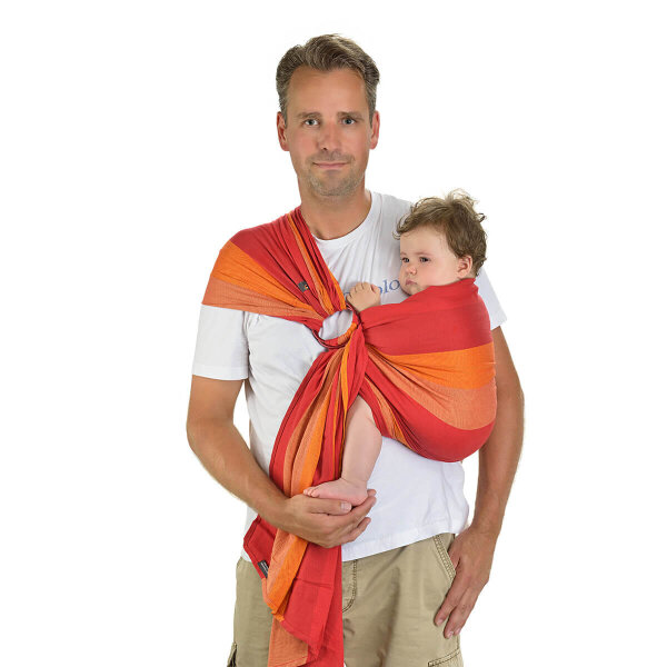 Hoppediz Ring-Sling Delhi karminrot/rot/orange Delhi