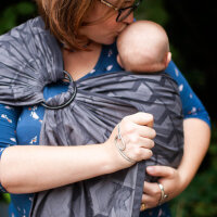 Hoppediz Ring-Sling Amsterdam black grau/schwarz...