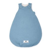 Julius Zöllner GmbH &Co.KG Schlafsack blau Babyschlafsack Musselin 50/56 (BxLxH)  B=39 x L=56 x H=3 cm