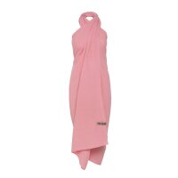 Knit Factory Liv Pareo 180x130 cm Glatt Rosa