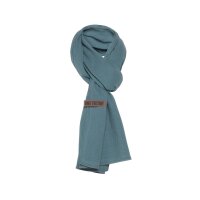 Knit Factory Liv Schal 200x40 cm Glatt Stonegreen