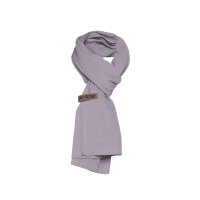 Knit Factory Liv Schal 200x40 cm Glatt Grau