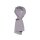 Knit Factory Liv Schal 200x40 cm Glatt Grau