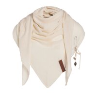 Knit Factory Lola DreiecksSchal 190x85 cm Glatt Beige