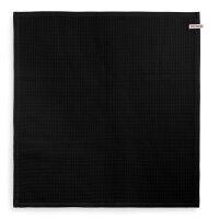 Knit Factory Clint  Geschirrtuch 65x65 cm Glatt Schwarz