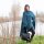 Knit Factory Jazz Poncho capes One Size Glatt Dunkelblau