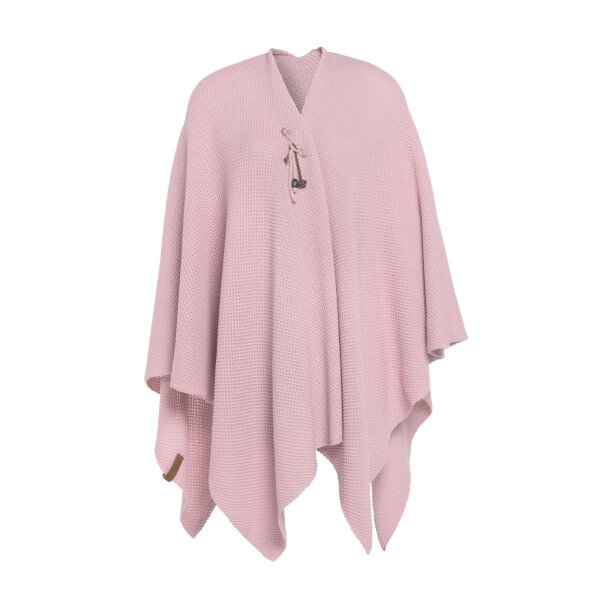 Knit Factory Jazz Poncho capes One Size Glatt Rosa