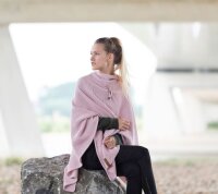 Knit Factory Jazz Poncho capes One Size Glatt Rosa