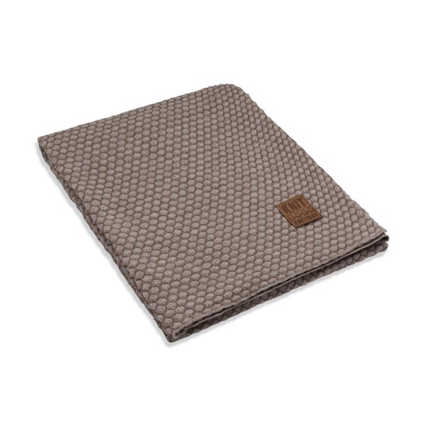 Knit Factory Juul Decke 160x130 cm Wabe Beige