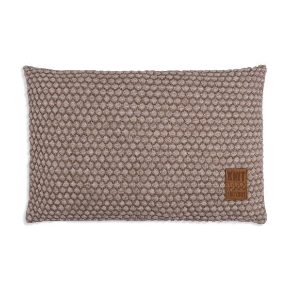 Knit Factory Juul Kissen 60x40 cm Wabe Beige