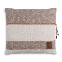 Knit Factory Roxx Kissen 50x50 cm Gestreift Beige