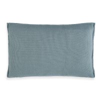 Knit Factory Uni Kissen 60x40 cm Glatt Stonegreen