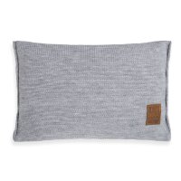 Knit Factory Uni Kissen 60x40 cm Glatt Grau