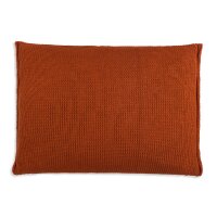 Knit Factory Uni Kissen 60x40 cm Glatt Rot