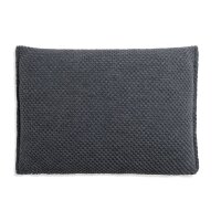 Knit Factory Lynn Kissen 60x40 cm Glatt Anthrazit