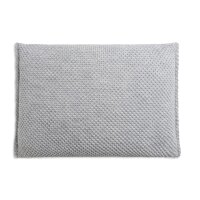 Knit Factory Lynn Kissen 60x40 cm Glatt Grau