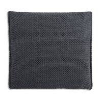 Knit Factory Maxx Kissen 50x50 cm Glatt Anthrazit