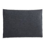 Knit Factory Maxx Kissen 60x40 cm Glatt Anthrazit