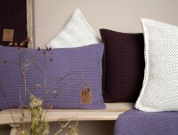 Knit Factory Maxx Kissen 60x40 cm Glatt Anthrazit