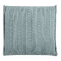 Knit Factory Jesse Kissen 50x50 cm Glatt Stonegreen