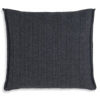 Knit Factory Jesse Kissen 50x50 cm Glatt Anthrazit