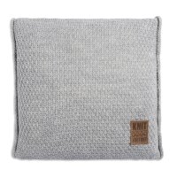 Knit Factory Jesse Kissen 50x50 cm Glatt Grau