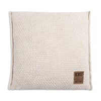 Knit Factory Jesse Kissen 50x50 cm Glatt Beige