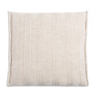 Knit Factory Jesse Kissen 50x50 cm Glatt Beige