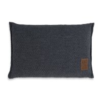 Knit Factory Jesse Kissen 60x40 cm Glatt Anthrazit