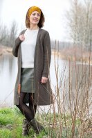 Knit Factory Luna Strickjacke 40/42 Glatt Braun