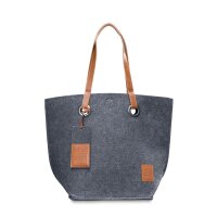 Knit Factory Tess Tasche 20x40x50 cm Anthrazit