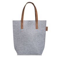 Knit Factory Gwen Tasche 10x40x40 cm Grau