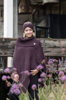 Knit Factory Nicky Poncho One Size Glatt Lila