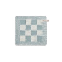 Knit Factory Block Topflappen 23x23 cm Kariert Beige...