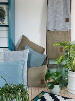 Knit Factory Uni Decke 160x130 cm Glatt Anthrazit