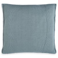 Knit Factory Uni Kissen 50x50 cm Glatt Stonegreen