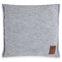 Knit Factory Uni Kissen 50x50 cm Glatt Grau