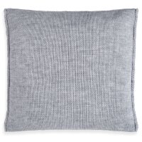 Knit Factory Uni Kissen 50x50 cm Glatt Grau