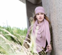 Knit Factory Jazz Mütze One Size Glatt Rosa