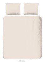 good morning Renforcé Bettwäsche 3 teilig Bettbezug 200 x 220 cm Kopfkissenbezug 60 x 70 cm Uni duvet cover 0270.02.02 Sand