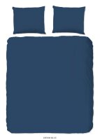 good morning Renforcé Bettwäsche 3 teilig Bettbezug 200 x 220 cm Kopfkissenbezug 60 x 70 cm Uni duvet cover 0270.24.02 Denim