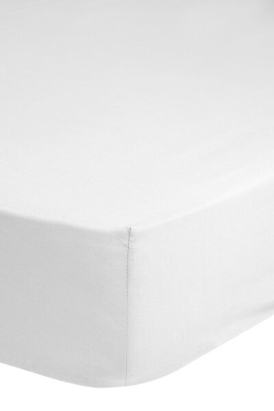 HIP Spannbettlaken Uni 140 x 200 cm White