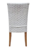 Soma Esszimmer Stuhl Rattanstuhl Wintergarten Cardine mit/ohne Sitzkissen weiß (BxHxL) 48 x 98 x 60 cm ohne Sitzkissen