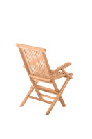 Möbilia Garten Gartensessel, 2er-Set, Teak Teakholz L = 55,5 x B = 51 x H = 89 cm natur