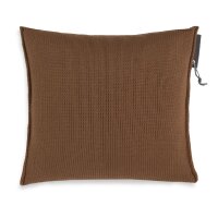 Knit Factory Joly Kissen 50x50 cm Gestreift Braun