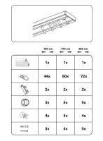 Gardinia Vorhangschienen Set 2-Lauf weiß 150 cm